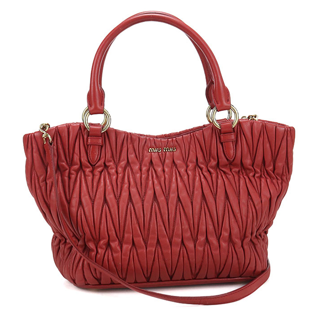 美品♡MIU MIU ミュウミュウ マテラッセ 2way ミニボストン バッグ miu miu（ミュウミュウ） 中古 ハンドバッグ レディース ブランド