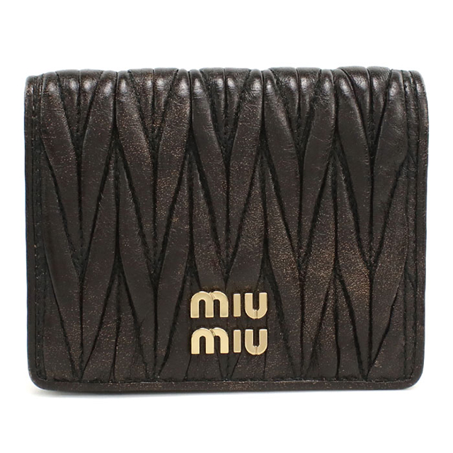 miu miu（ミュウミュウ） 中古 二つ折り財布 コンパクト レディース