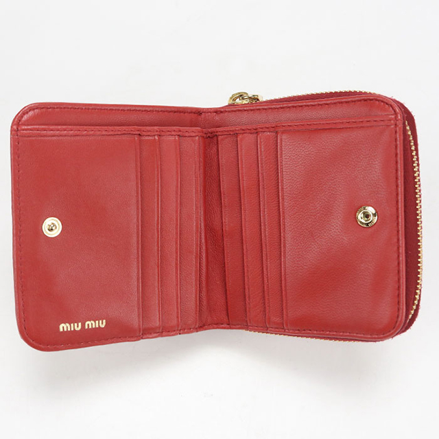 miu miu（ミュウミュウ） 中古 二つ折り財布 二折財布 レディース