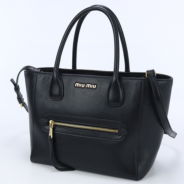 中古 ミュウミュウ トートバッグ レディース ブランド MIUMIU 2WAYトートバッグ 5BG137 2A8P F0002 ブラック バッグ :  usdmi72564011 : 腕時計のななぷれ - 通販 - Yahoo!ショッピング