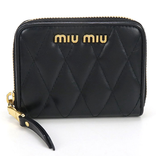 割引中！MIU MIU 二つ折り財布小銭入れ ケー miu miu（ミュウミュウ） 中古 小銭入れ レディース ブランド