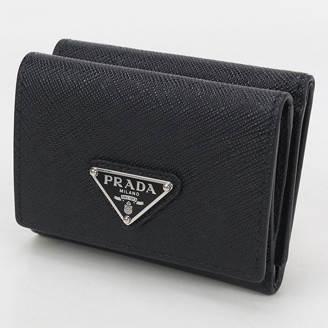 PRADA（プラダ） 中古 三つ折り財布 レディース ブランド サフィアーノ