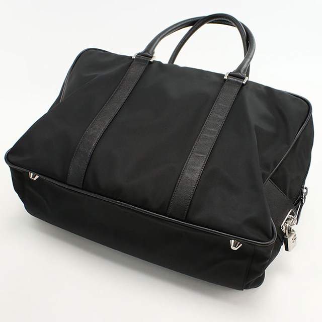 PRADA ビジネスバッグ ブリーフケース オールレザー　黒 PRADA ブリーフケース ビジネスバッグ メンズ プラダ – Rehello by BOOKOFF