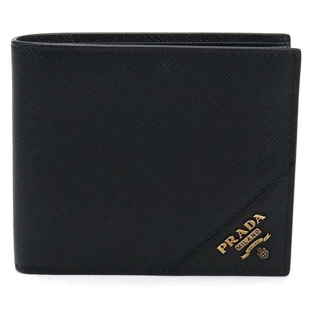 PRADA（プラダ） 中古 二つ折り財布 二折財布 メンズ ブランド