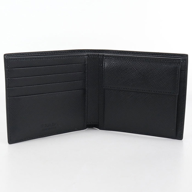 PRADA（プラダ） 中古 二つ折り財布 二折財布 メンズ ブランド