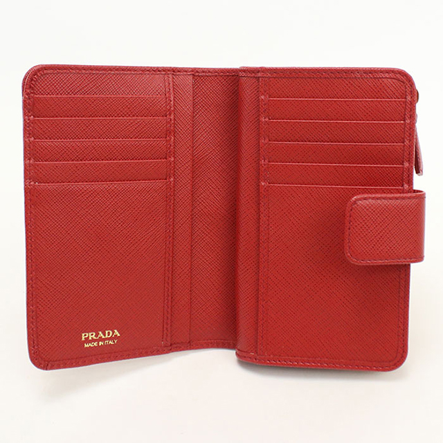 PRADA（プラダ） 中古 二つ折り財布 コンパクト レディース ブランド