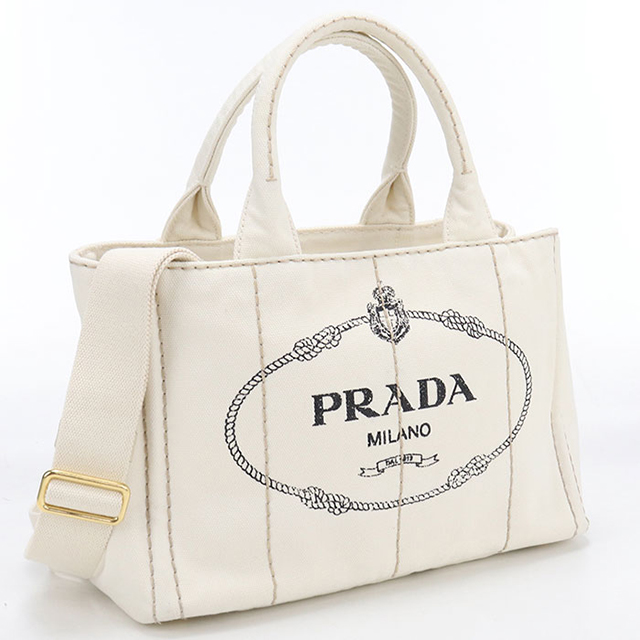 新品同様【プラダ】カナパ　ロゴエンボス　2way トートバッグ　1BG439 PRADA（プラダ） 中古 トートバッグ レディース ブランド カナパ 2WAY