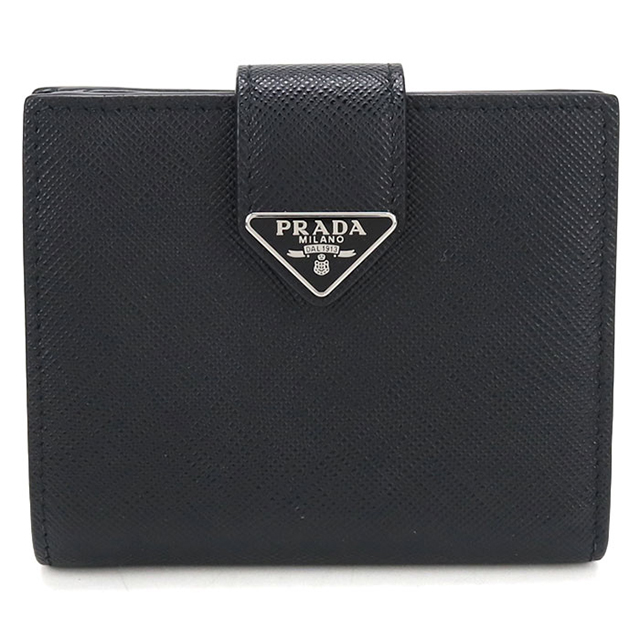 PRADA（プラダ） 中古 二つ折り財布 コンパクト メンズ ブランド