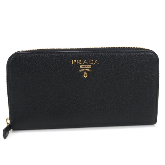 PRADA（プラダ） 中古 長財布 ラウンドファスナー レディース ヴィッ