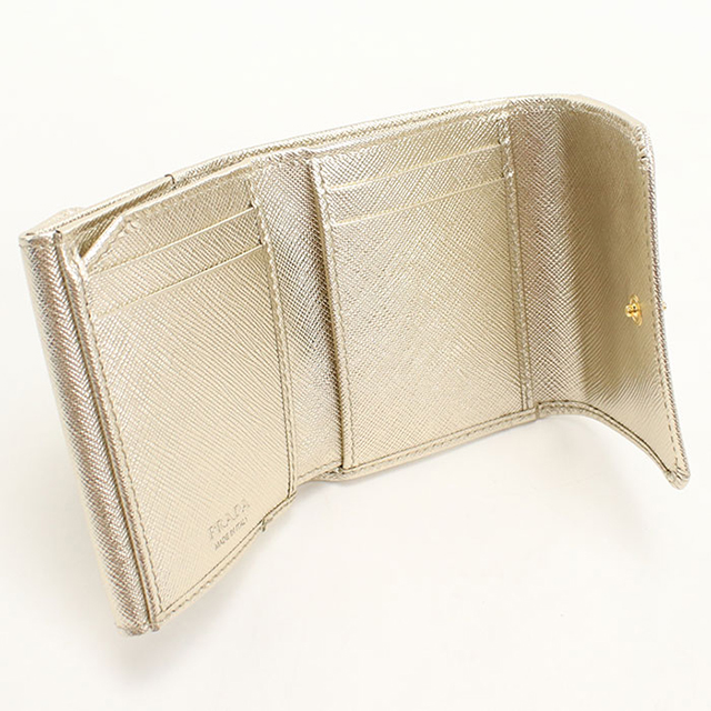 PRADA（プラダ） 中古 三つ折り財布 コンパクト 三折財布 レディース