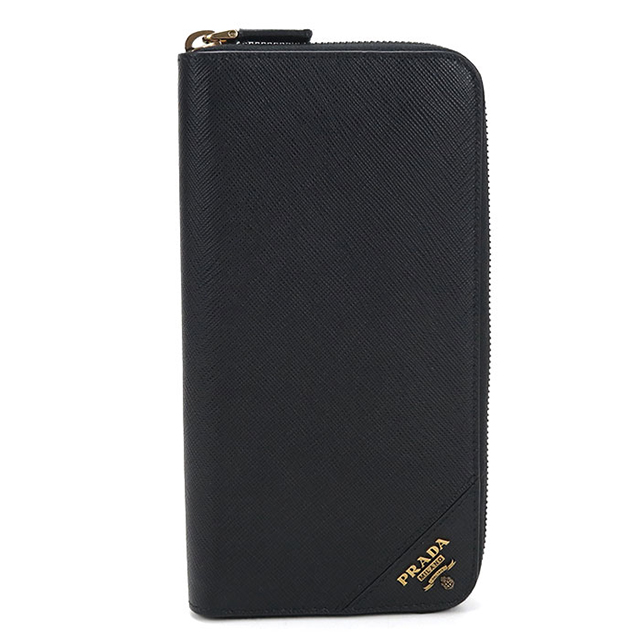 PRADA（プラダ） 中古 長財布 ラウンドファスナー メンズ ブランド