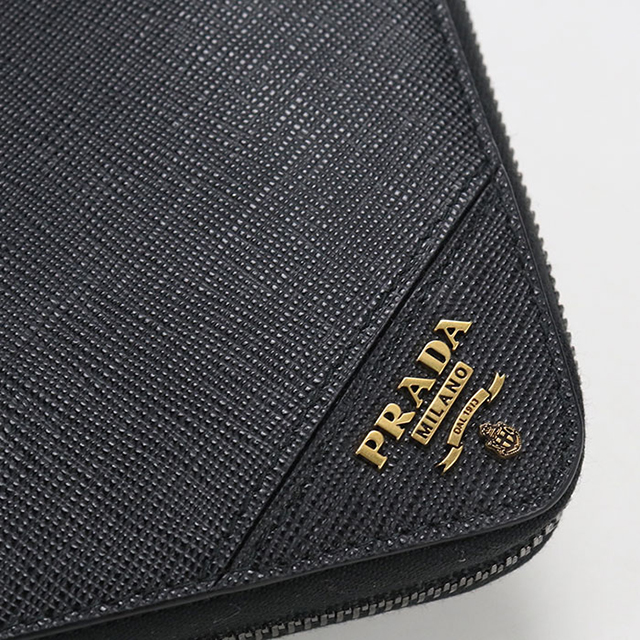 PRADA（プラダ） 中古 長財布 ラウンドファスナー メンズ ブランド