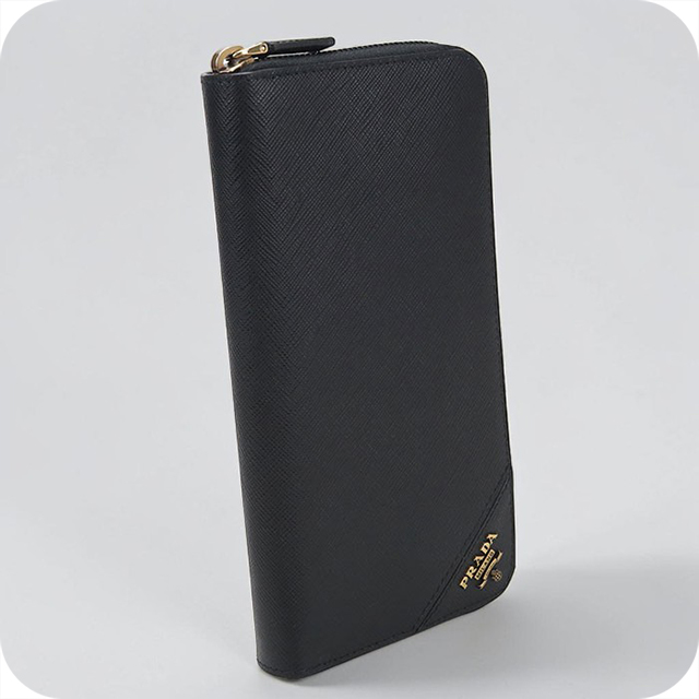 PRADA（プラダ） 中古 長財布 ラウンドファスナー メンズ ブランド