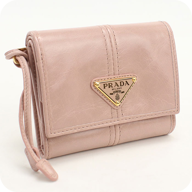 PRADA（プラダ） 中古 三つ折り財布 三折財布 レディース ブランド