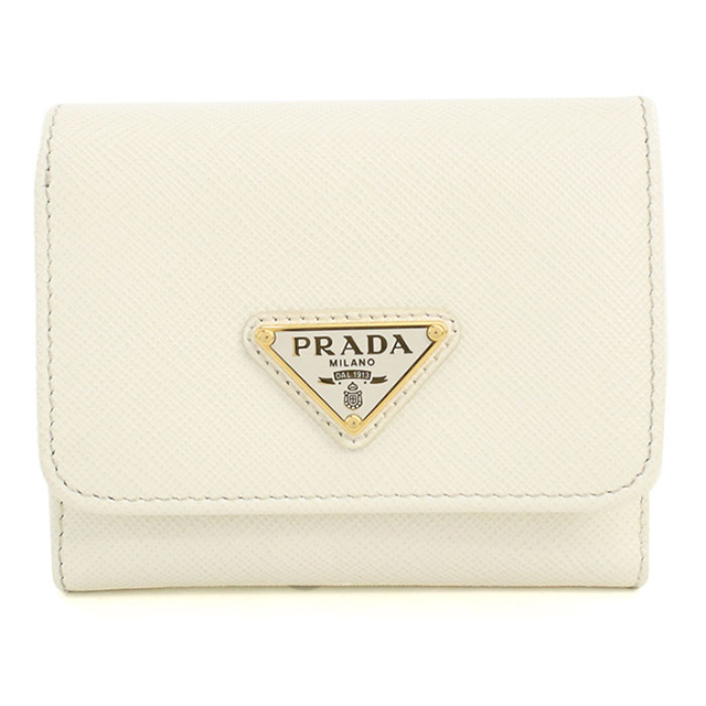 PRADA（プラダ） 中古 三つ折り財布 コンパクト 三折財布 レディース