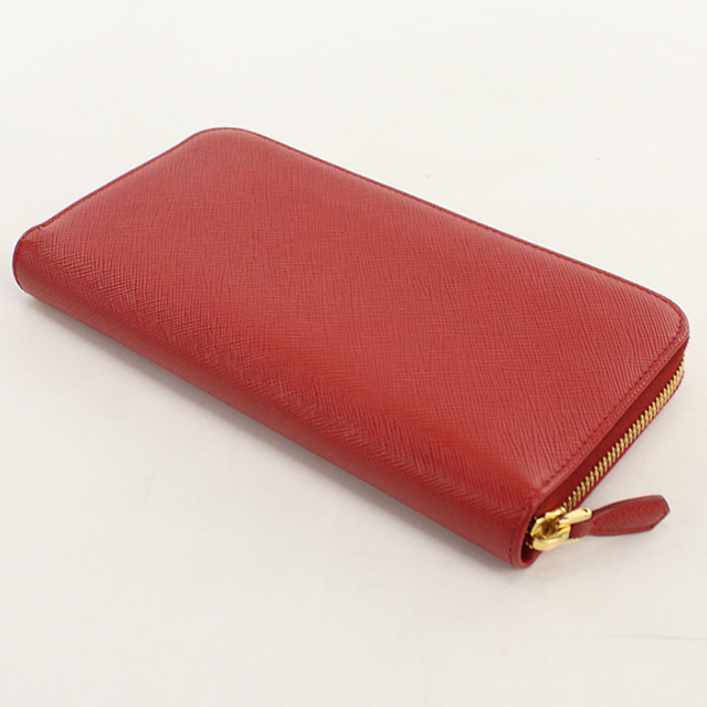 正規品　PRADA プラダ　長財布　サフィアーノトライアングル　ジップアラウンド PRADA（プラダ） 中古 長財布ラウンドファスナー レディース ブランド