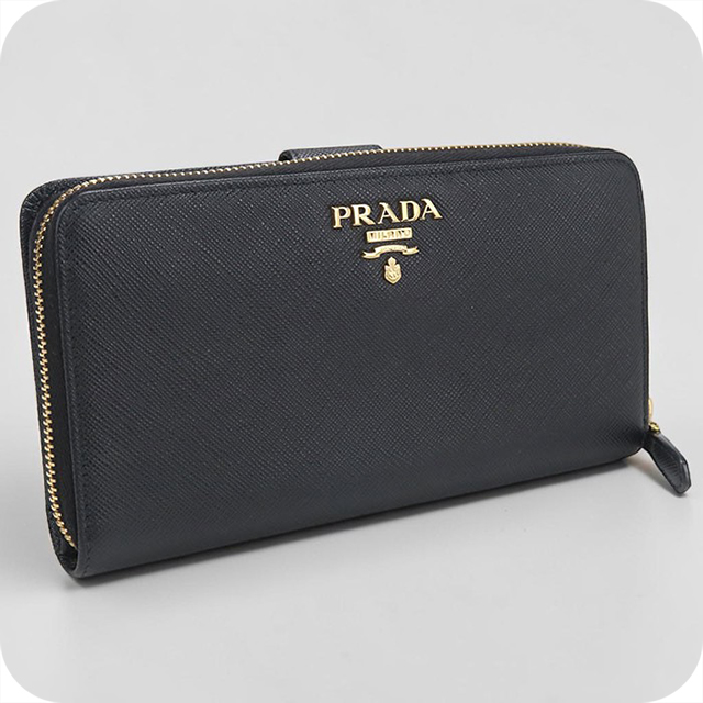PRADA（プラダ） 中古 長財布二折 レディース ブランド サフィアーノ