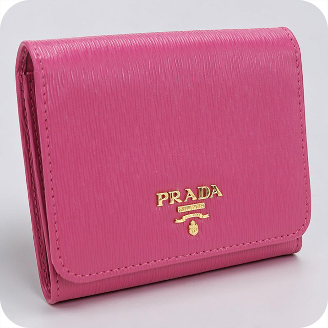 PRADA（プラダ） 中古 三つ折り財布 三折財布 レディース ブランド