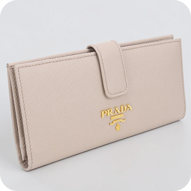 PRADA（プラダ） 中古 長財布二折 レディース ブランド サフィアーノ