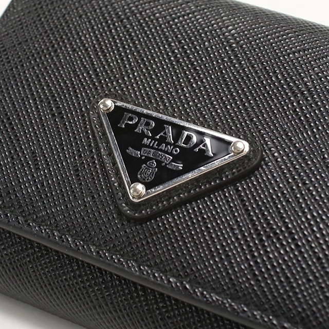 PRADA（プラダ） 中古 三つ折り財布 三折財布 コンパクト メンズ