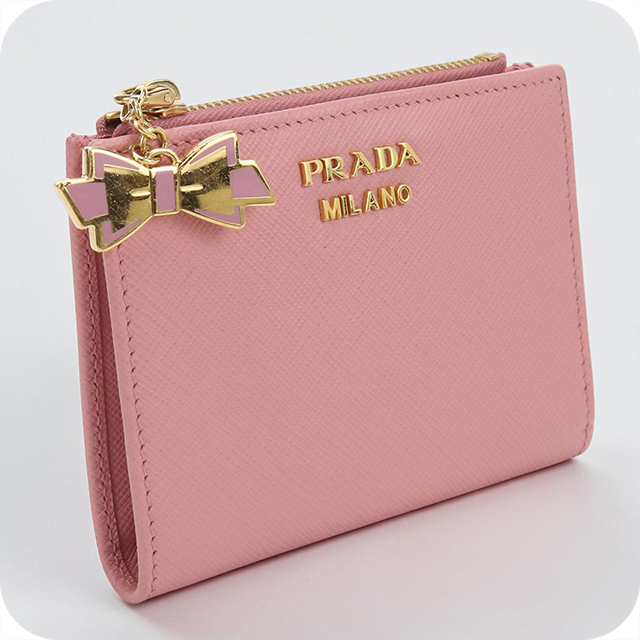 PRADA（プラダ） 中古 二つ折り財布 二折財布 コンパクト レディース