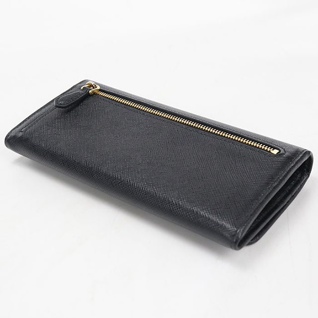 新品✨PRADA プラダ　1MH132 三角ロゴ　長財布　サフィアーノ 黒 PRADA（プラダ） 中古 長財布二折 レディース ブランド サフィアーノ