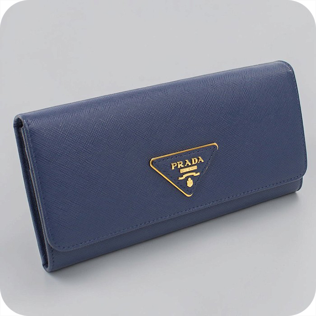 PRADA（プラダ） 中古 長財布二折 レディース ブランド トライアングル
