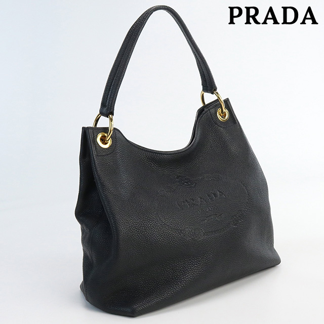 中古 プラダ ショルダー レディース ブランド PRADA ワンショルダーバッグ レザー 1BC051 ブラック バッグ :  usdpr70267011 : 腕時計のななぷれ - 通販 - Yahoo!ショッピング