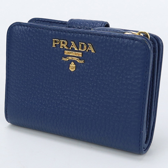 未使用品✨PRADA プラダ　2MO738 ヴィッテロマイクログレイン　折り財布 未使用品✨PRADA プラダ 2MO738 ヴィッテロマイクログレイン