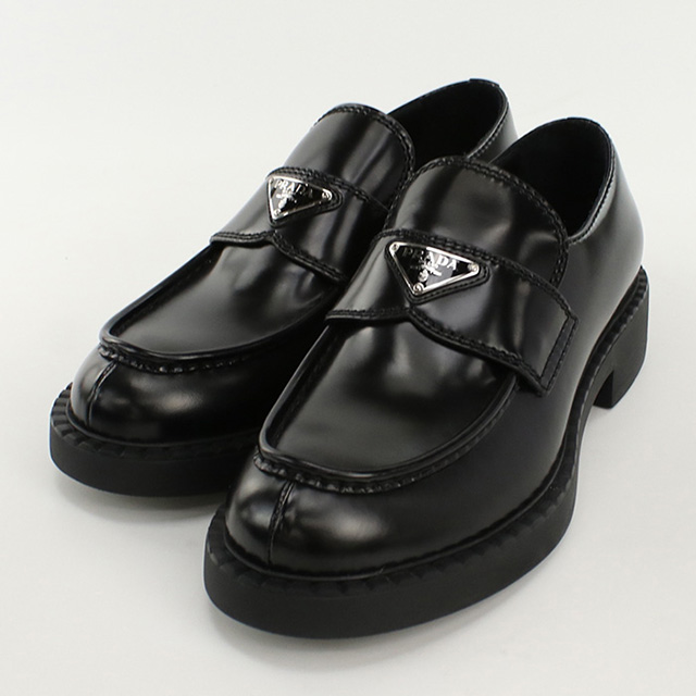 中古　PRADA メンズ　レザーシューズ PRADA（プラダ） 中古 シューズ メンズ ブランド チョコレート