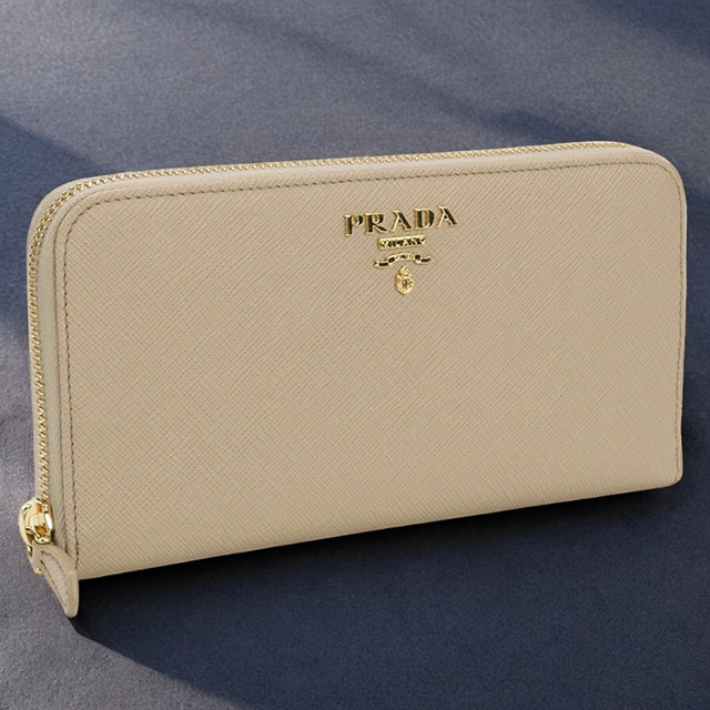 中古 プラダ 長財布ラウンドファスナー レディース ブランド PRADA サフィアーノマルチカラー ジップアラウンド長財布 レザー 1ML506  ベージュ 財布 : usdpr84995011 : 腕時計のななぷれ - 通販 - Yahoo!ショッピング