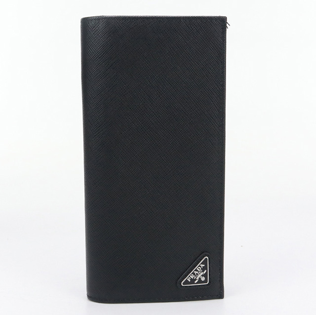 PRADA（プラダ） 中古 長財布ニ折小銭入付き メンズ ブランド