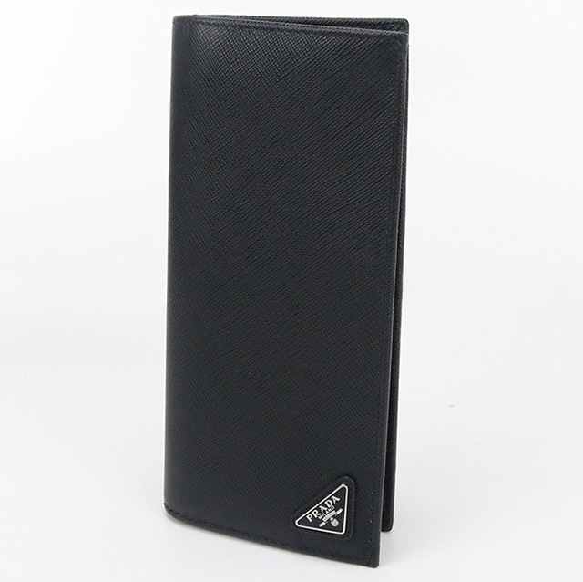 PRADA（プラダ） 中古 長財布ニ折小銭入付き メンズ ブランド