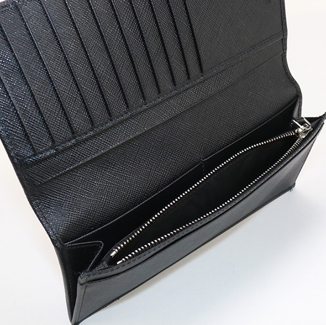 PRADA（プラダ） 中古 長財布ニ折小銭入付き メンズ ブランド