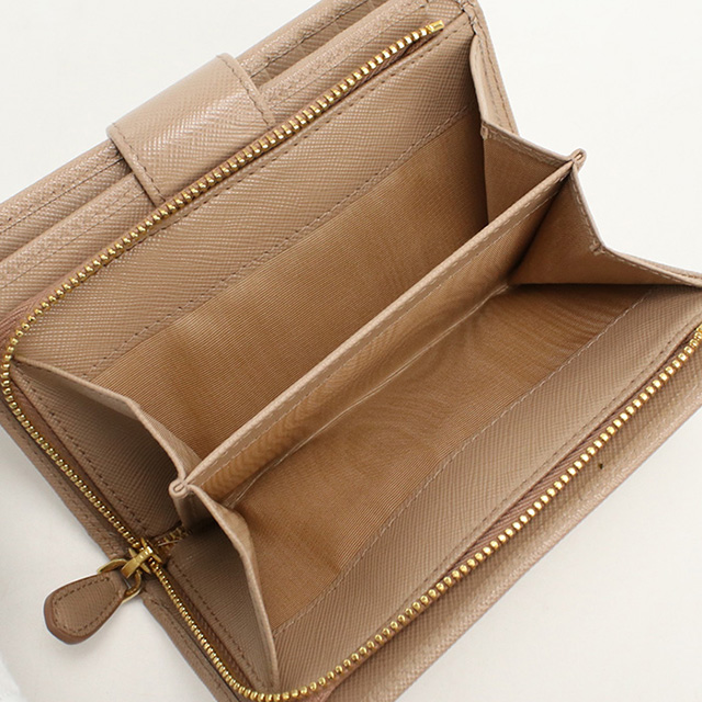 PRADA 中古 プラダ 二折財布 レディース ブランド サフィアーノ