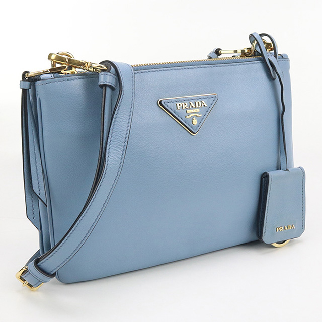 PRADA ブルー　ショルダーバッグ PRADA（プラダ） 中古 ショルダーバッグ レディース ブランド レザー