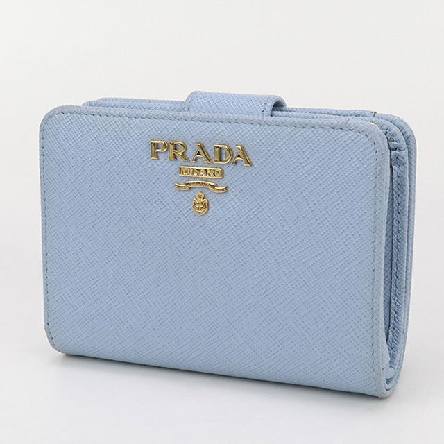 PRADA（プラダ） 中古 二折財布 レディース ブランド サフィアーノ