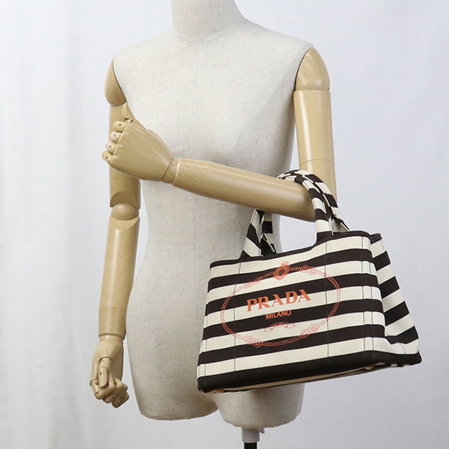 中古 プラダ トートバッグ レディース ブランド PRADA カナパ 2WAY