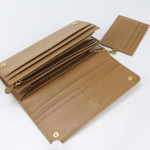 PRADA（プラダ） 中古 長財布ニ折小銭入付き レディース ブランド