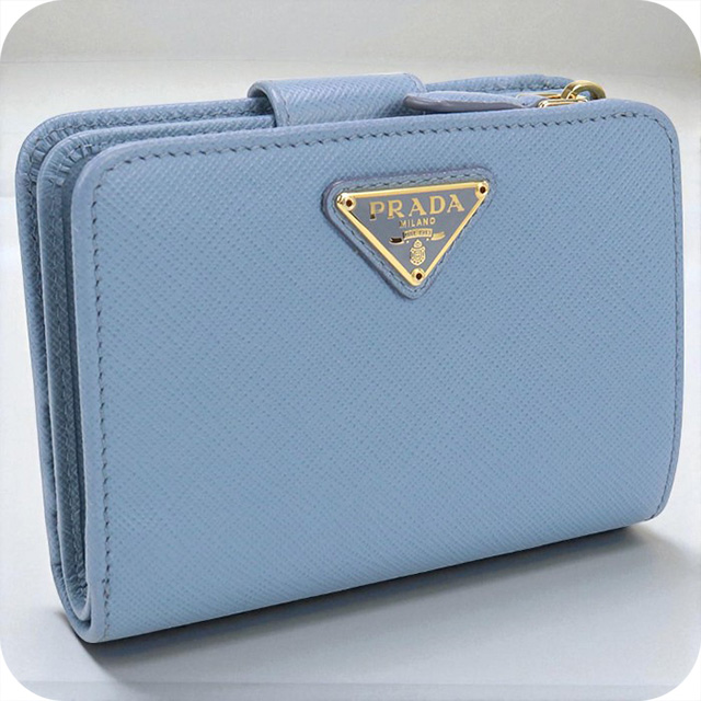 プラダ財布サファリーノ中古 PRADA 中古 プラダ 二折財布 レディース ブランド サフィアーノ