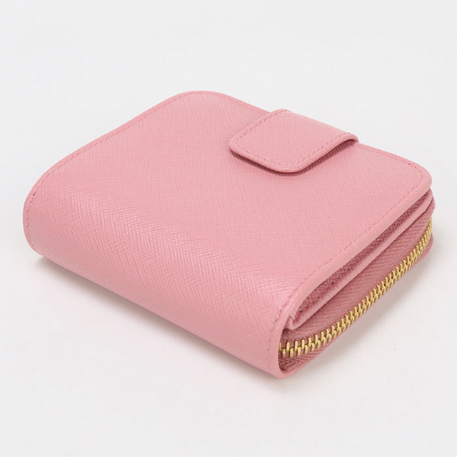 PRADA（プラダ） 中古 二折財布 レディース ブランド ピンク 財布