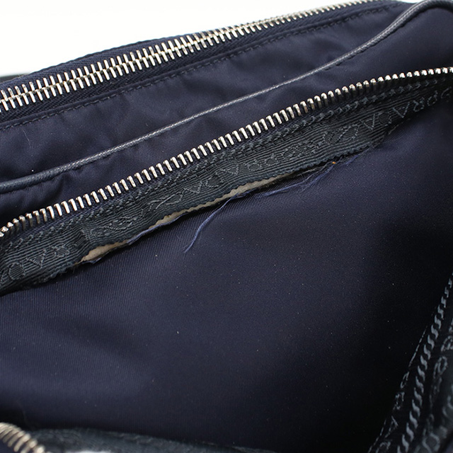 プラダ　ボストンバッグ　レザー　ネイビー 本革 シンプル ボストンバッグ / Accipio - アッキピオ - （ダーク