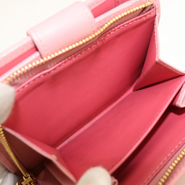 PRADA 中古 プラダ 二折財布 レディース ブランド サフィアーノ