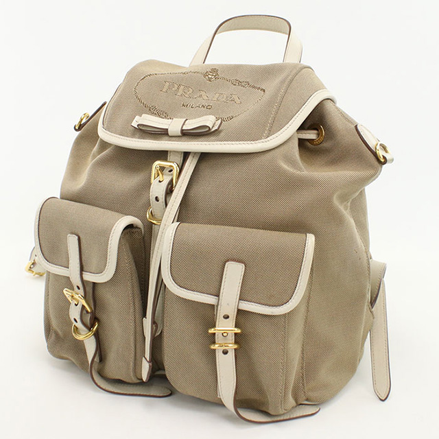 PRADA（プラダ） 中古 リュック レディース ブランド ロゴジャガード