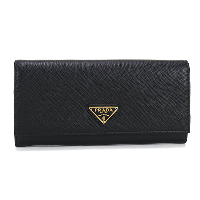 【、】PRADA プラダ サフィアーノトライアングル レザー【中古】 PRADA】プラダ『サフィアーノ トライアングル 財布』2MH042 メンズ