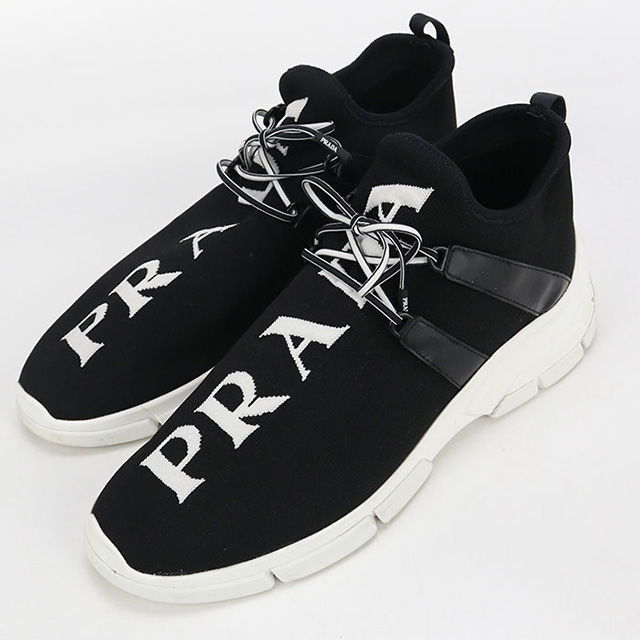 PRADA（プラダ） 中古 スニーカー メンズ ブランド ロゴ ブラック