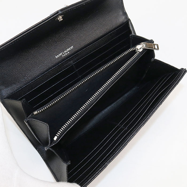SAINT LAURENT 中古 サンローラン 長財布二折 レディース ブランド