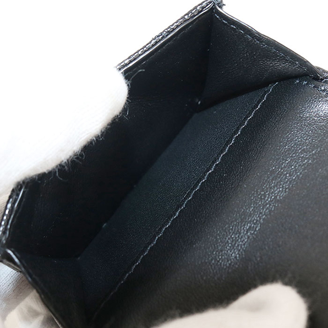 ⭐️新品未使用⭐️　サンローラン　タイニーウォレット　三つ折り財布　ブラック　レザー SAINT LAURENT 中古 サンローラン 三つ折り財布 レディース ブランド