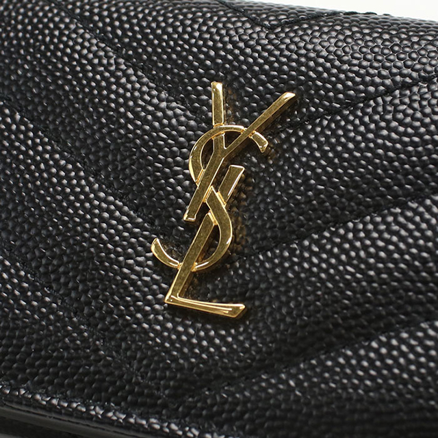 SAINT LAURENT 中古 サンローラン 三つ折り財布 レディース ブランド
