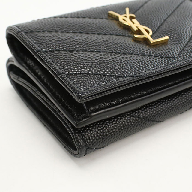 SAINT LAURENT 中古 サンローラン 三つ折り財布 レディース ブランド